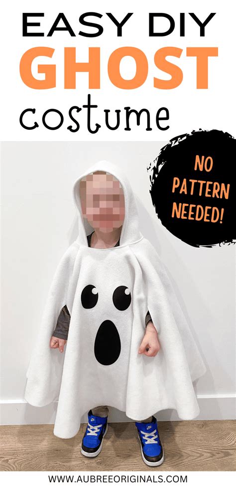 no sew ghost costume|no sew ghost costume template.